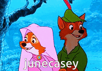 a picture of robin hood and june casey