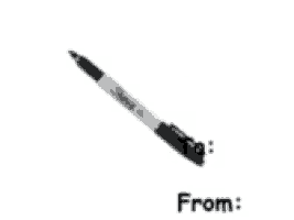 a picture of a sharpie marker on a white background