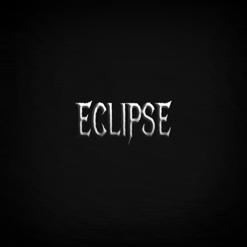 a black background with the word eclipse written in white