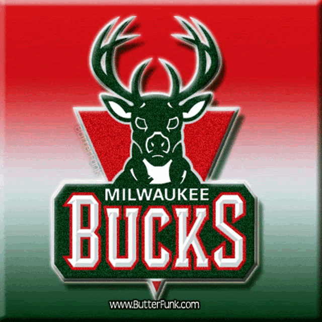 a logo for milwaukee bucks with a deer on it