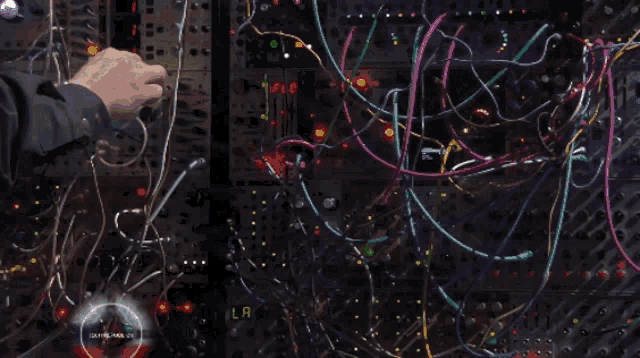 a bunch of wires are being plugged into a computer and the words czech republic are on the bottom right