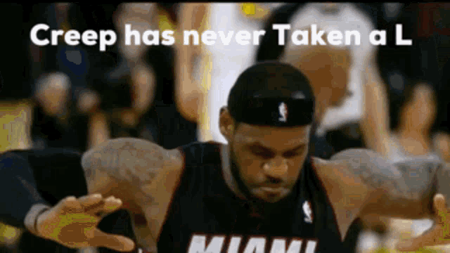creep has never taken a miami basketball player with his arms outstretched