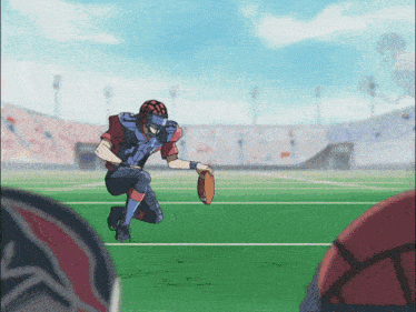 a football player wearing a helmet that says falcons on it