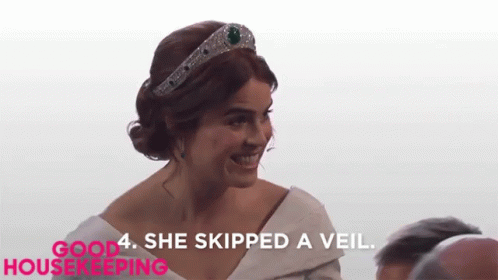 She Skipped A Veil Royal Wedding GIF - She Skipped A Veil Royal Wedding Laughing GIFs