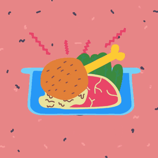 an illustration of a plate of food with the words club del recalentado on the bottom