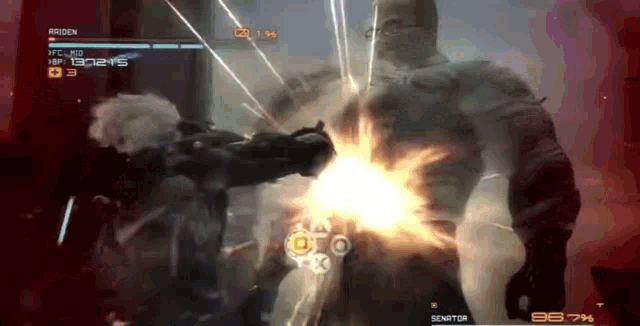 a video game is being played with raiden as the character