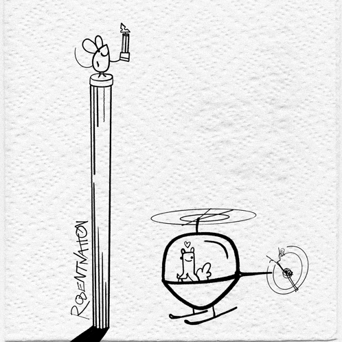a black and white drawing of a helicopter with the name robin nation written on the bottom
