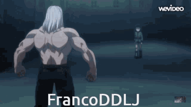 a man 's torso is shown with the words francoddllj above him