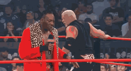 Booker T Commentate GIF - Booker T Commentate In Ring GIFs