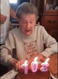 Birthday Cake Fail GIF - Lol Dentures Candles GIFs