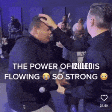 the power of izuleois flowing so strong is being shown in a video