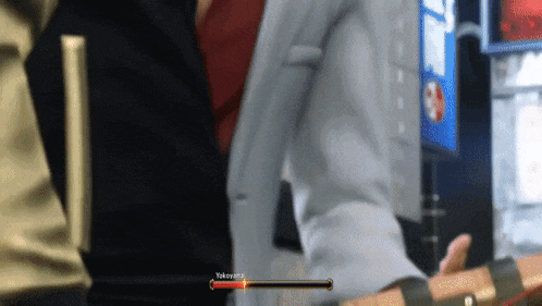 a screenshot of a video game shows a character called yakuza