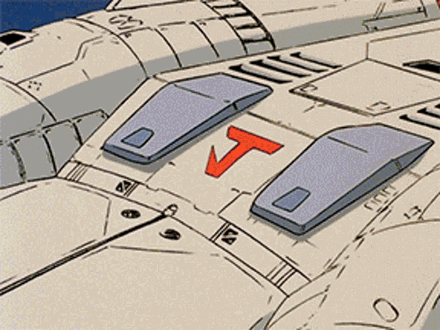 a drawing of a plane with the letter t on the side