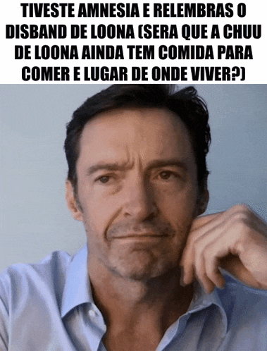 a man with a serious look on his face and a caption that says tiveste amnesia e relembras o disband