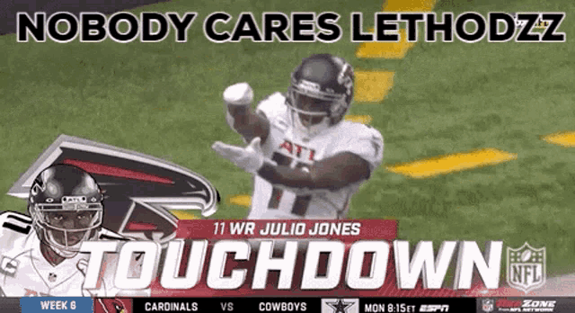an advertisement for a football game that says touchdown on it