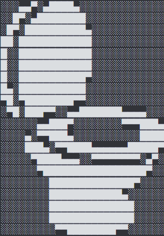 a black and white graphic with a few white lines on it