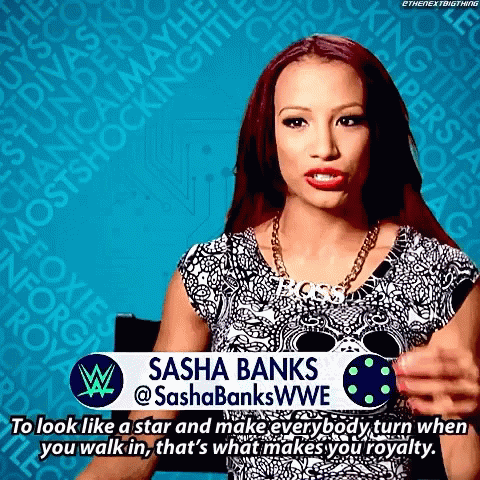 Sasha Banks Royalty GIF - Sasha Banks Royalty Wwe GIFs