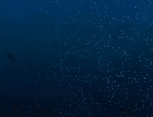a dark blue background with a few bubbles floating in it