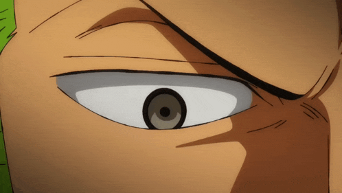 a close up of a person 's eye with a black circle in the center