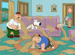 a family guy cartoon with peter griffin and stewie