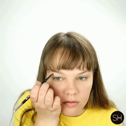 Make Up Eyebrow GIF - Make Up Eyebrow Eyebrow Makeup Tutorial GIFs
