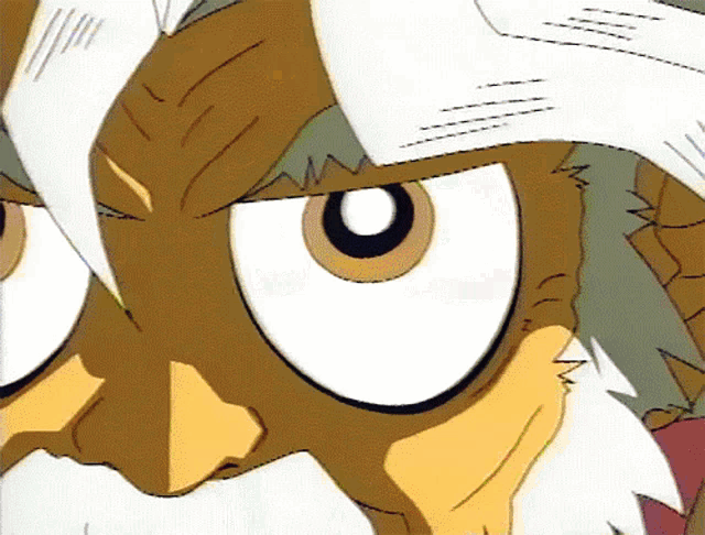 a close up of a cartoon character 's eyes with a white background