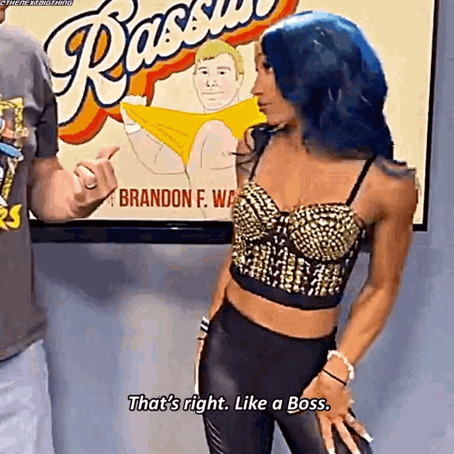 Sasha Banks Thats Right GIF