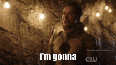 a man in a superhero costume says " i 'm gonna "