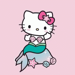 Hello Kitty Mermaid GIF - Hello Kitty Mermaid Dolphin GIFs