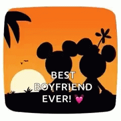 Mickey And Minnie Sunset Couple GIF - Mickey And Minnie Sunset Couple Romance GIFs