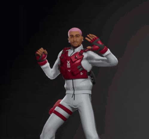 a 3d model of a person carrying a stuffed penguin on their back