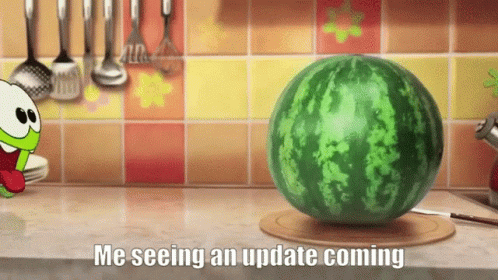 Om Nom Watermelon GIF