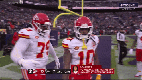 a cbs nfl broadcast of a football game between the kansas city chiefs and the washington redskins