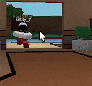 a picture of a person in a video game is being displayed on a wall .
