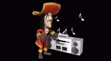 Gearics Captain Hook GIF - Gearics Captain Hook Listening To Music GIFs