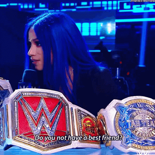 Sasha Banks Do You Not Have A Best Friend GIF - Sasha Banks Do You Not Have A Best Friend Wwe GIFs
