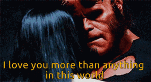 Hellboy I Love You More GIF - Hellboy I Love You More More Than GIFs