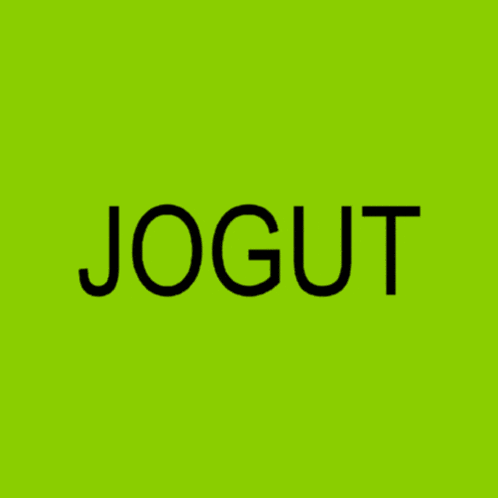 a green background with the word jogut in black letters
