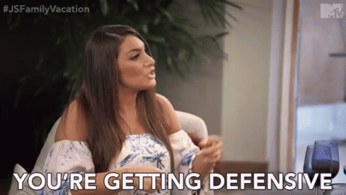 Getting Defensive Oversensitive GIF - Getting Defensive Oversensitive Points GIFs