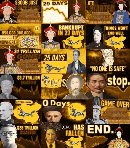 a collage of images with one that says $ 300b just disappeared on it