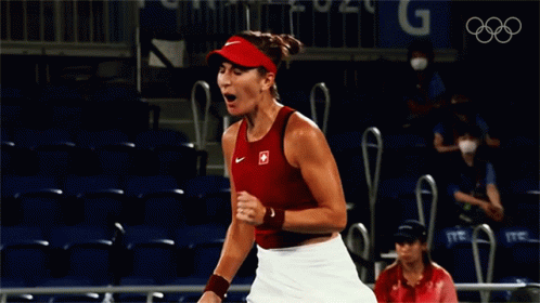 Celebrate Belinda Bencic GIF - Celebrate Belinda Bencic Switzerland Womens Tennis Team GIFs