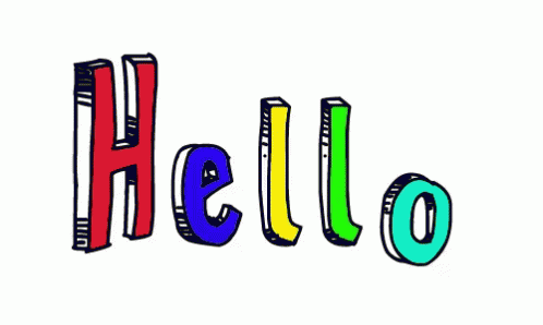 Hello Rainbow Text GIF - Hello Rainbow Text Animated Text GIFs