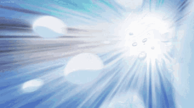 the sun is shining through the clouds in a blue background