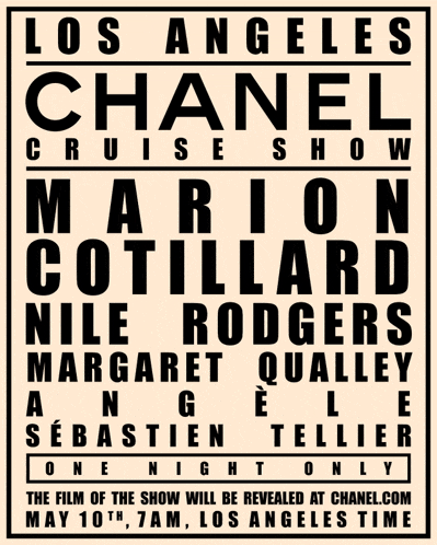 a poster for a los angeles cruise show
