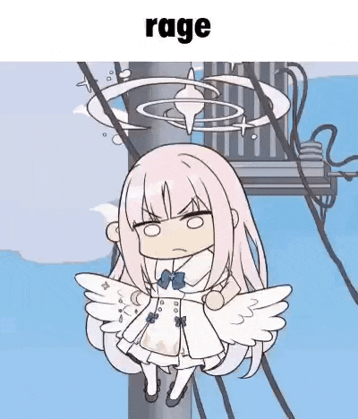 a cartoon girl with wings is standing on a power pole .