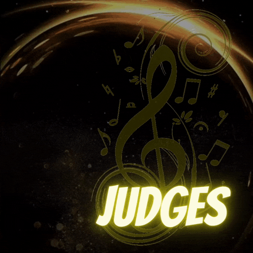 a picture of a man with the words judges behind him