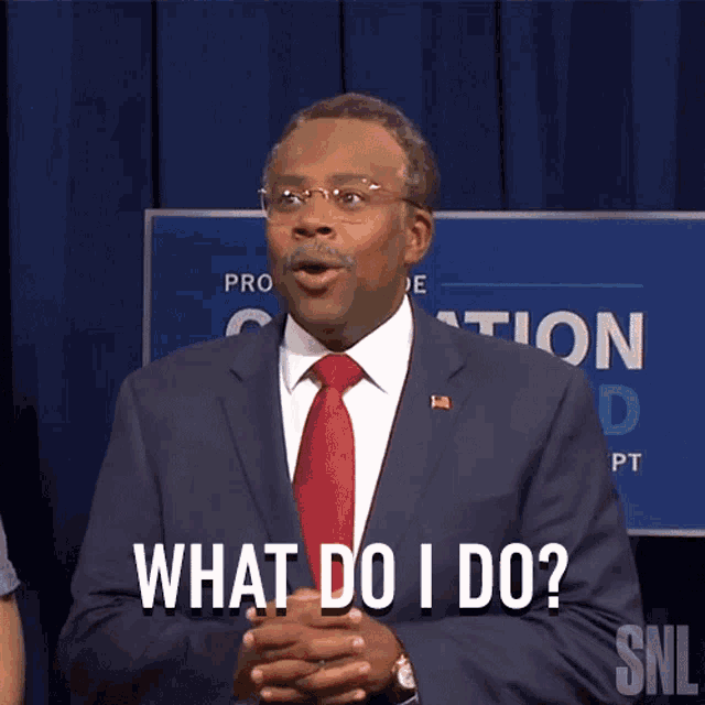 What Do I Do Ben Carson GIF - What Do I Do Ben Carson Saturday Night Live GIFs