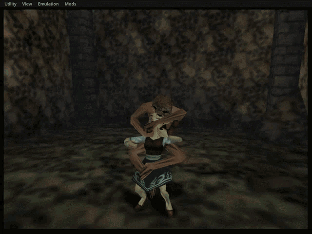 a screenshot of a video game with the utility view emulation and mods buttons