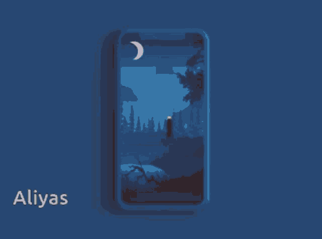 a pixel art of a phone with the name aliyas