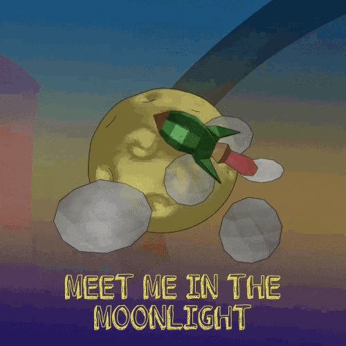 Moon Meet In The Moon Light GIF - Moon Meet In The Moon Light Good Night GIFs